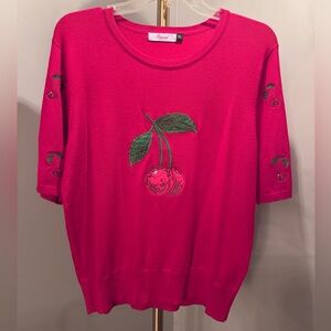 Banned Apparel Cherry sweater XL New